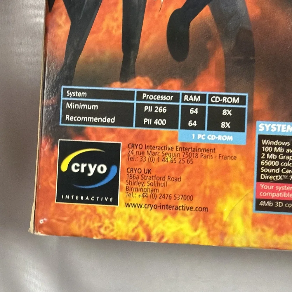 The Devil Inside PC Big Box Cryo 2000 Horror Action Adventure New Old Stock‎
